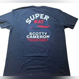 NWT SCOTTY CAMERON GALLERY SUPER RAT II CIRCLE T Tee Shirt Navy L XL Tour Only